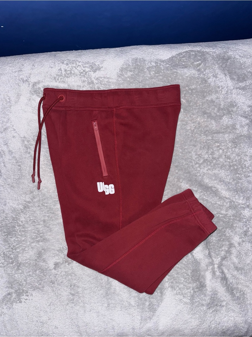 Mens UGG Maroon/Burgundy Jogger Sweatpants